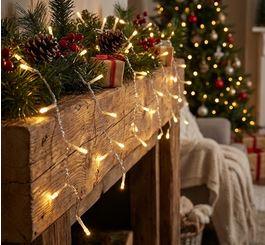 Lichterkette mit 20 warm-weißen LEDs