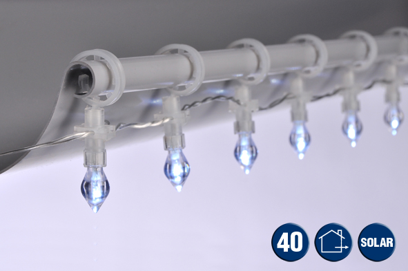 Solar-LED-Lichterkette "Regentropfen"