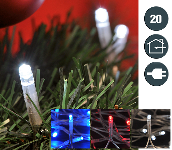 LED Lichterkette mit 20 Lämpchen,