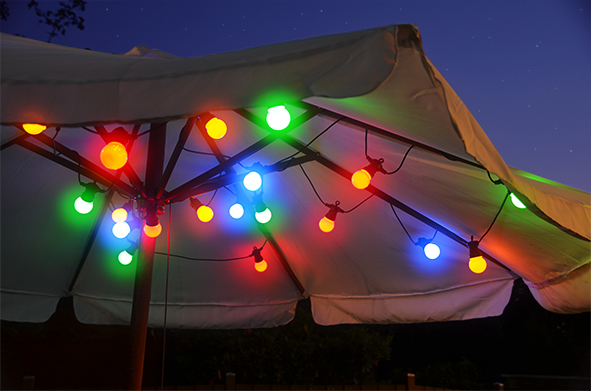 LED Partylichterkette mit 20 Lichtern