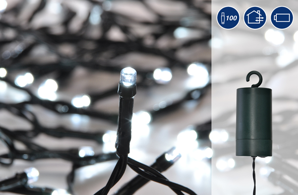 LED Lichterkette mit 100 Lämpchen