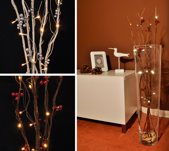 Lichterzweig Früchte, farbig sortiert