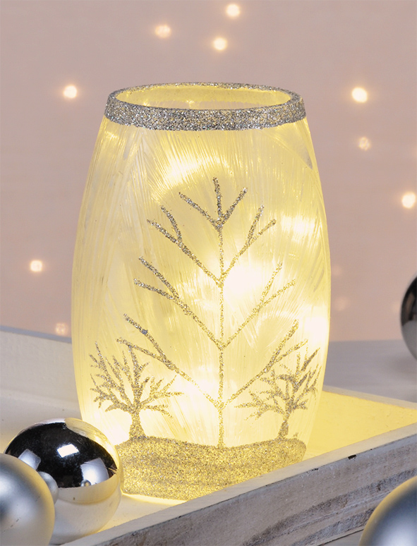 Beleuchtetes Deko-Glas