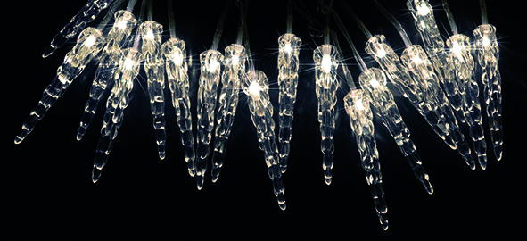 LED-Lichterkette "Eiszapfen", mit 40 LED