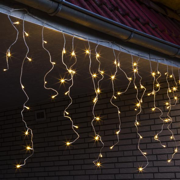 LED Lichtervorhang "Eisregen"