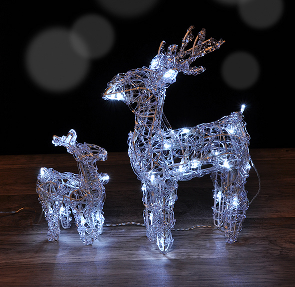 LED Rentier 2-er Set