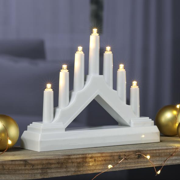 LED Lichterbogen mit 7 Kerzen