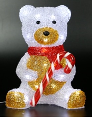 Acryl Teddy mit 40 LED