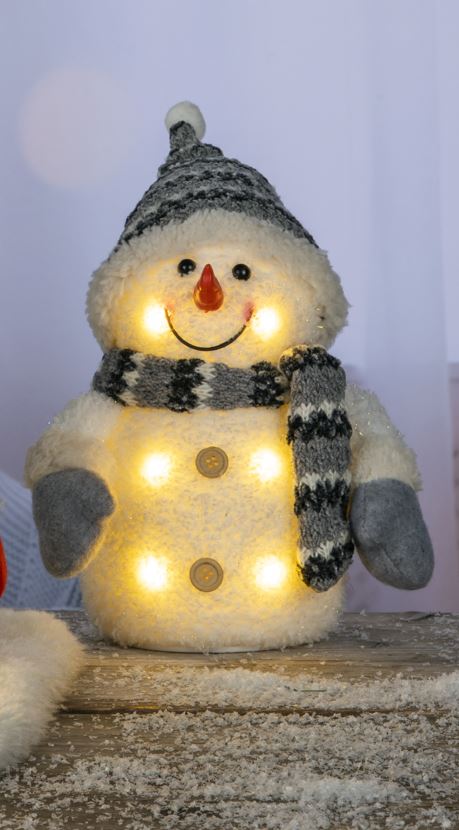 Schneemann mit LED Beleuchtung