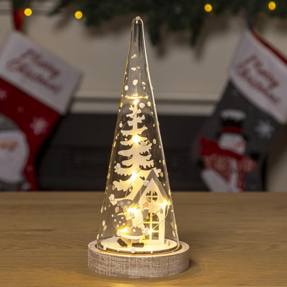 LED Weihnachtsdeko in Zylinder Form