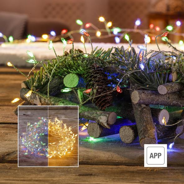 250 LED Lichterkette mit Farbwechsel