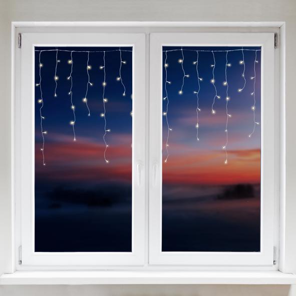 Lichtervorhang mit 200 LED - mit Appfunktion