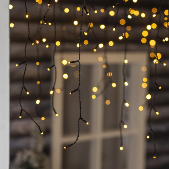 Lichtervorhang Eisregen, ca. 1185 x 52 cm