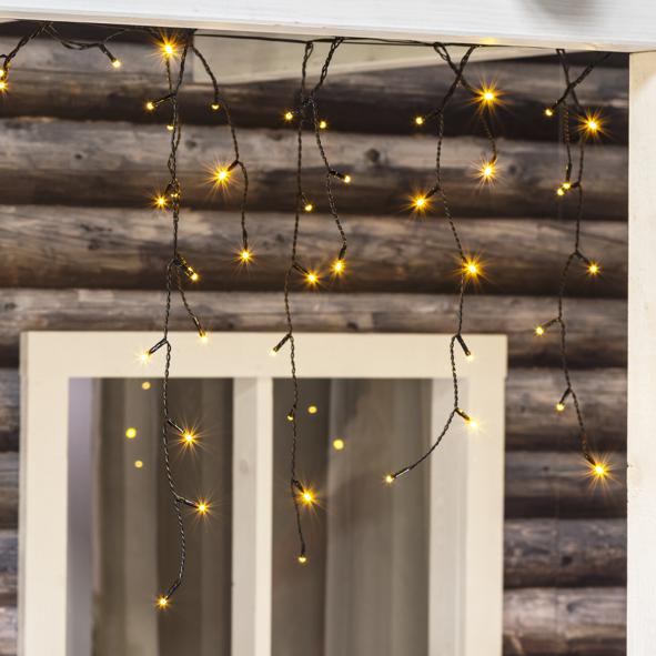 Lichtervorhang Eisregen, ca. 585 x 52 cm