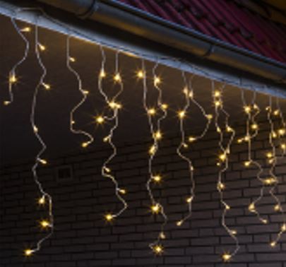 LED Lichtervorhang "Eisregen"