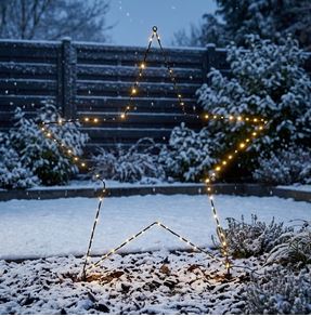 Gartenstecker LED Metallstern