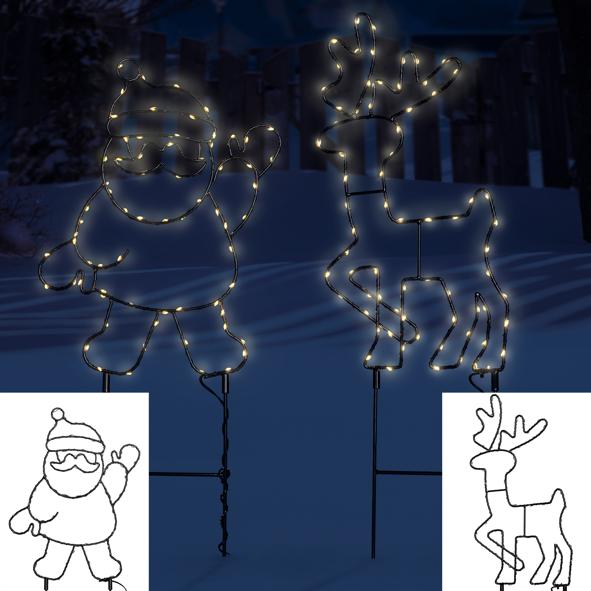 Gartenstecker im Rentier Design