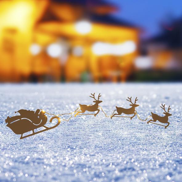 LED Silhouette Gartenstecker, ca. 110 x 27 cm