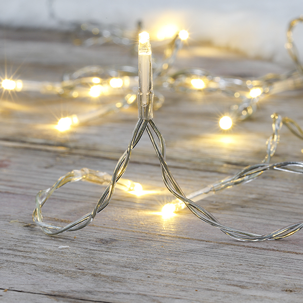 LED Lichterkette mit 20 warm weiße LEDs