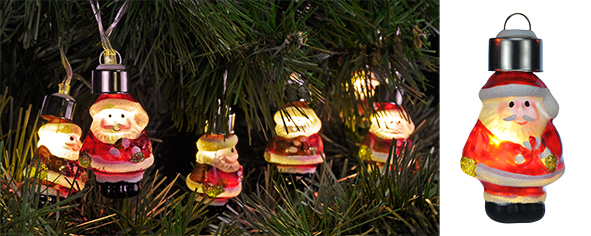 LED Lichterkette Weihnachtsmann