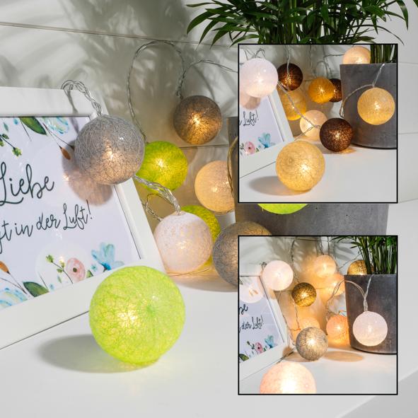 LED Lichterkette "Dekokugeln"