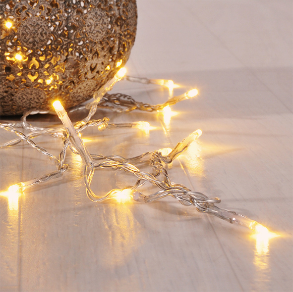 LED Batterie-Lichterkette mit 10 Lämpchen