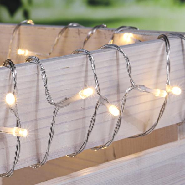 LED Lichterkette mit 48 warm weiße LEDs