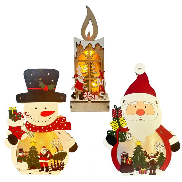 LED Silhouette 3-fach sortiert