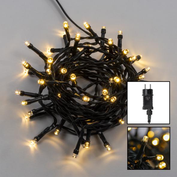 Lichterkette mit 50 warm weißen LEDs