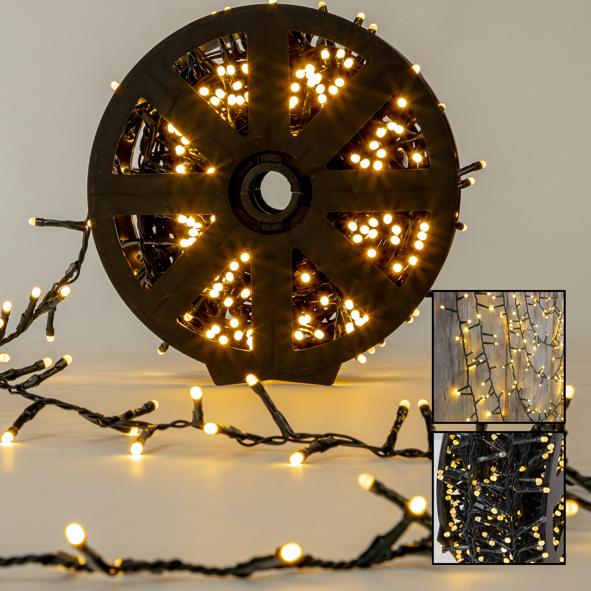 350 LED Lichter auf Kunststoffrad, m. 8 Funktionen