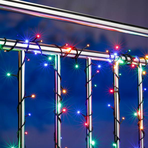 Lichterkette mit 120 multicolor LED