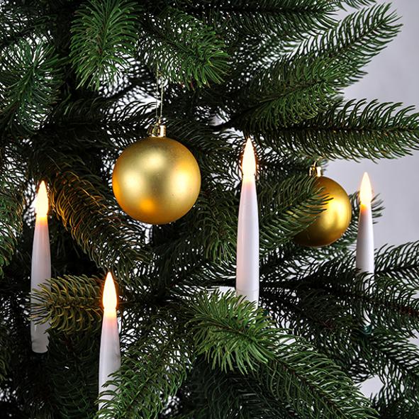 10 kabellose Mini-Weihnachtskerzen