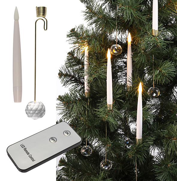 10 kabellose Mini-Weihnachtskerzen