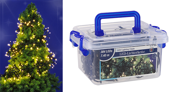 Cluster-Lichterkette mit 384 LED
