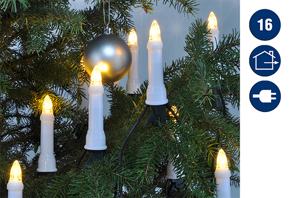 Christbaumlichterkette mit 16 LED