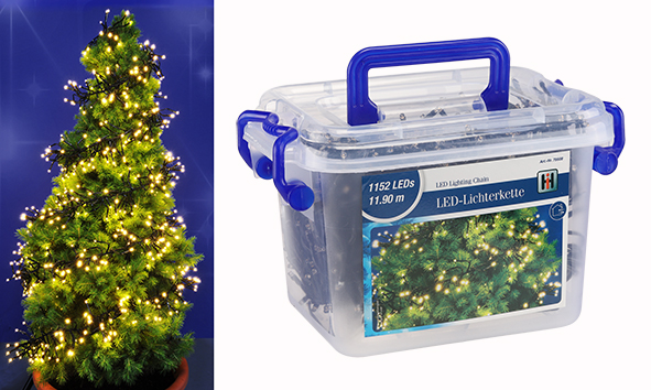 Cluster-Lichterkette mit 1152 LED