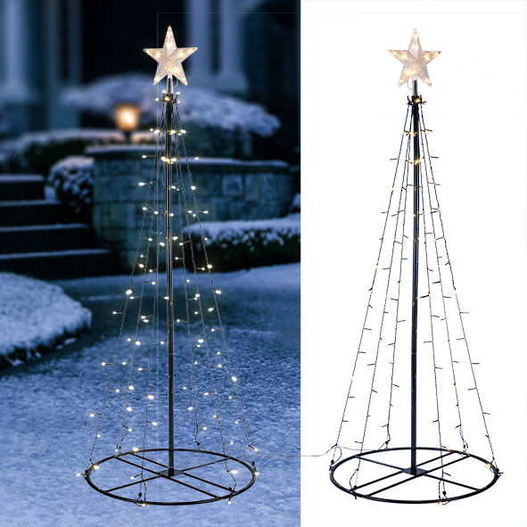 LED Metall-Tannenbaum 120cm
