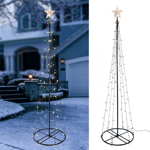 LED Metall-Tannenbaum 240 cm