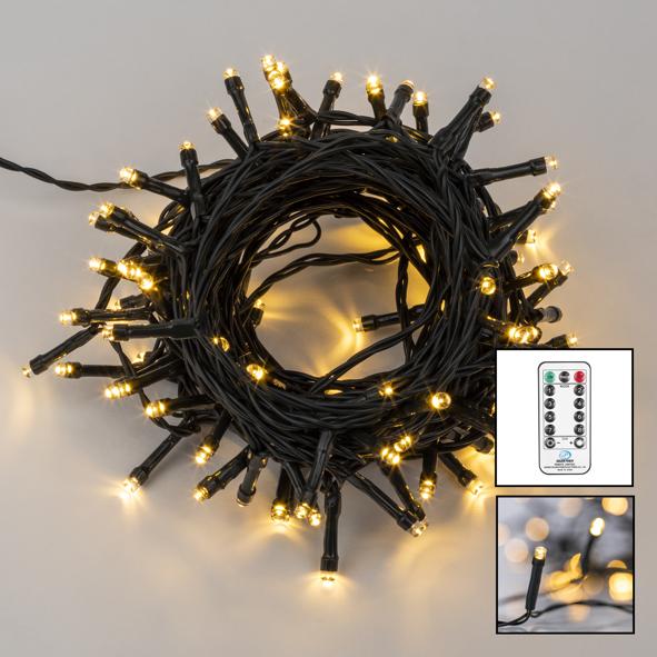 LED Lichterkette mit 100 warm weiße LEDs