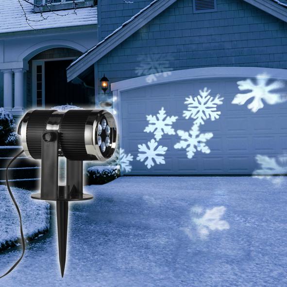 SMD LED Licht-Tischprojektor "Schneeflocken"