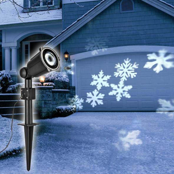 SMD LED Licht-Projektor "Schneeflocken"