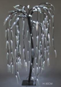 Trauerweide mit 120 kaltweißen LED