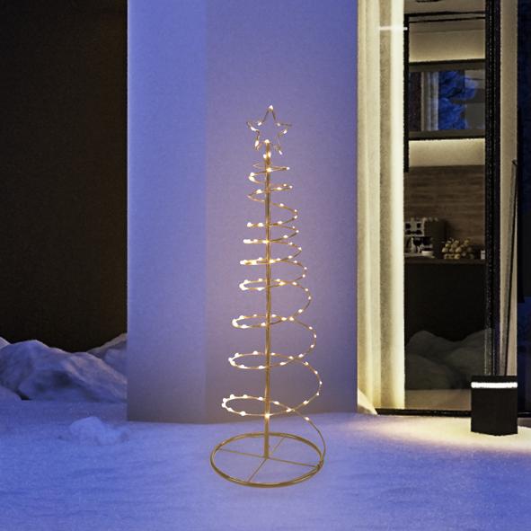 LED Spiral-Tannenbaum 120 cm