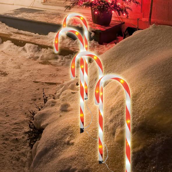 LED Zuckerstangen 4er Set