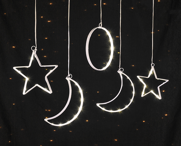 Lichterkette mit beleuchten Elementen