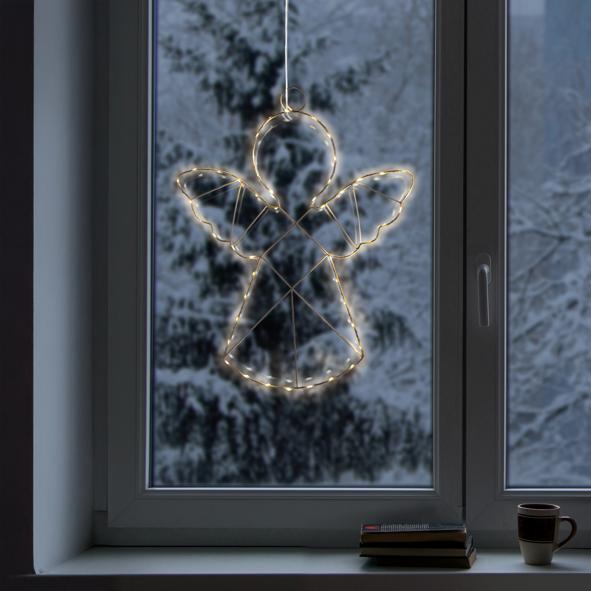 Mini LED Engel mit 48 warm weißen LEDs