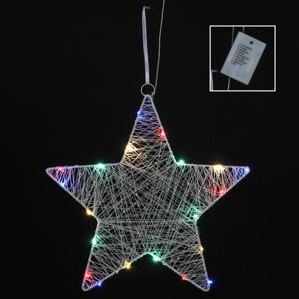 Metallstern mit 20 LED