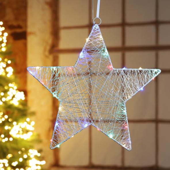 Metallstern mit 30 LED