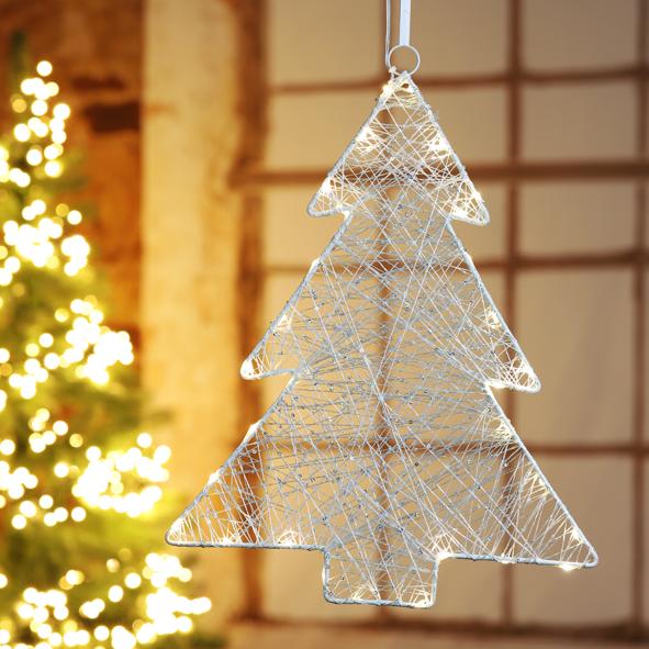 Metalltanne mit 30 LED