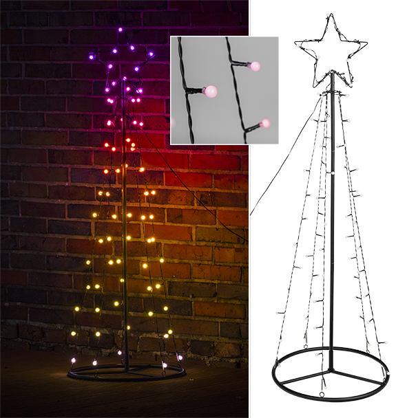 LED Metall Weihnachtsbaum ca. 120 cm